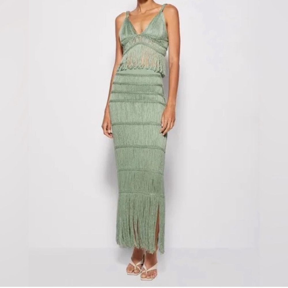 Jonathan Simkhai Claudette Macrame Bralette + Cordelia Macrame Skirt